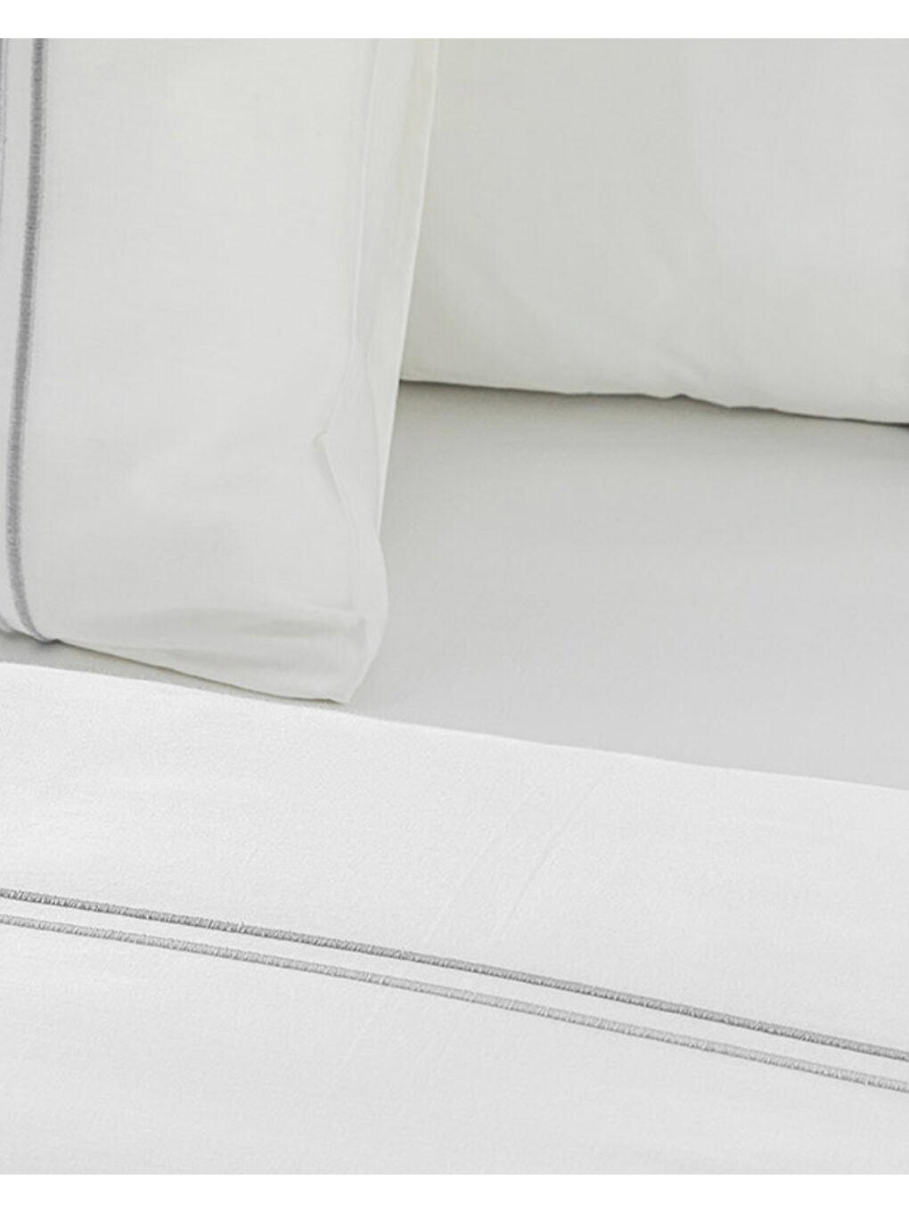 Freya Pamuk Saten Nakışlı King Size Nevresim Takımı Beyaz-3