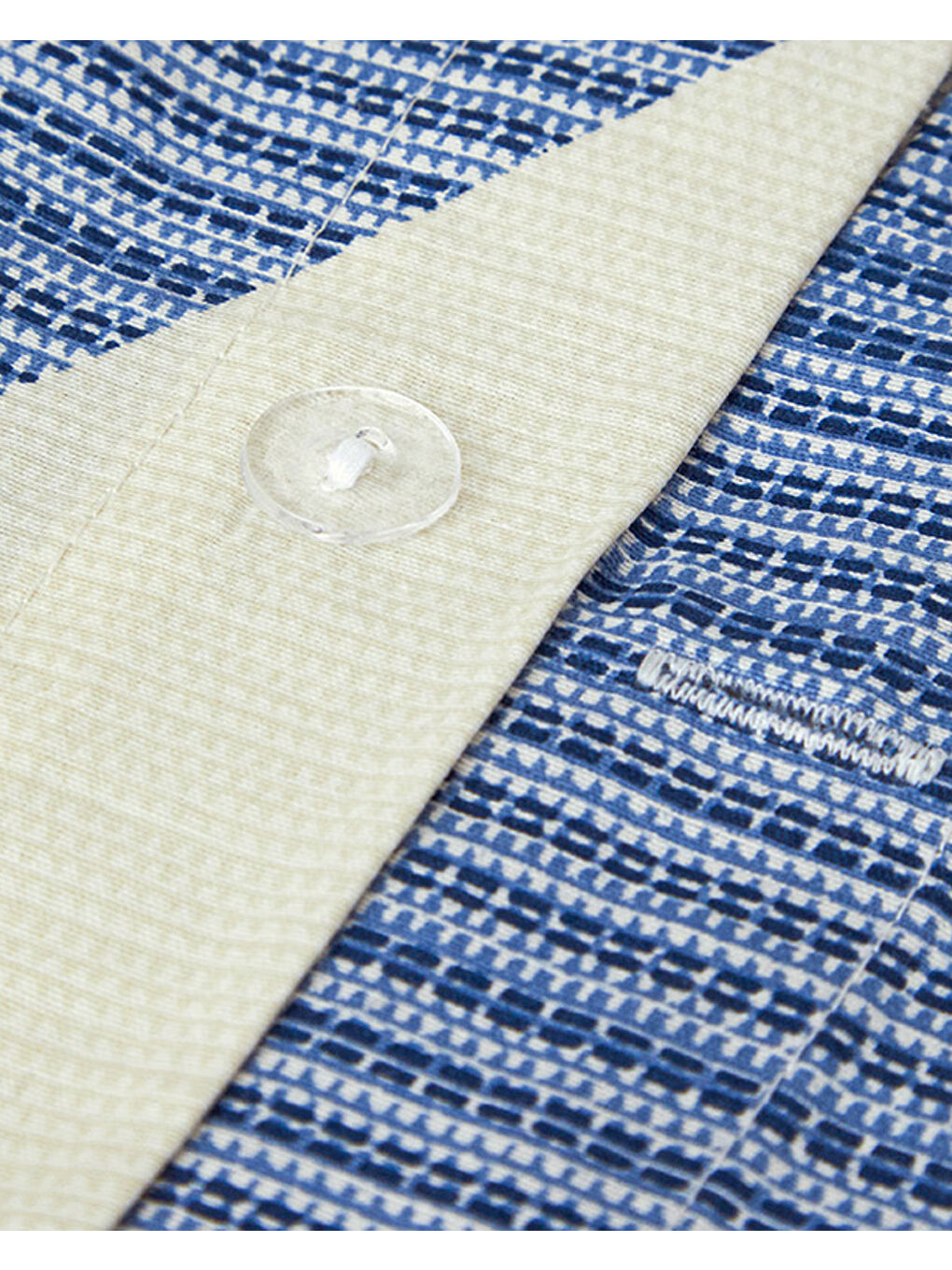 GeoModern Kolay Ütülenir Çift Kişilik Nevresim Takımı Lacivert-3