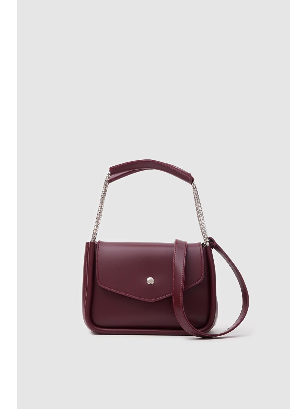 Soshe El Ve Çapraz Çanta Bordo-1