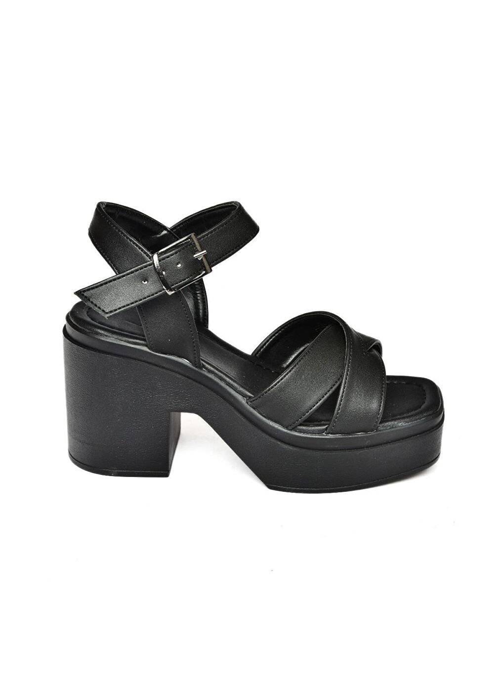 S9960230 Siyah Kadın Sandalet-4