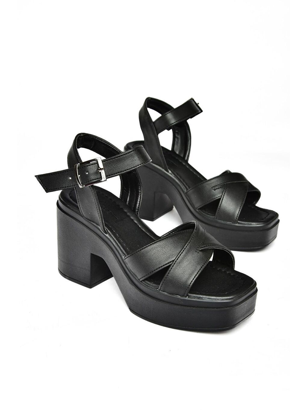 S9960230 Siyah Kadın Sandalet-6