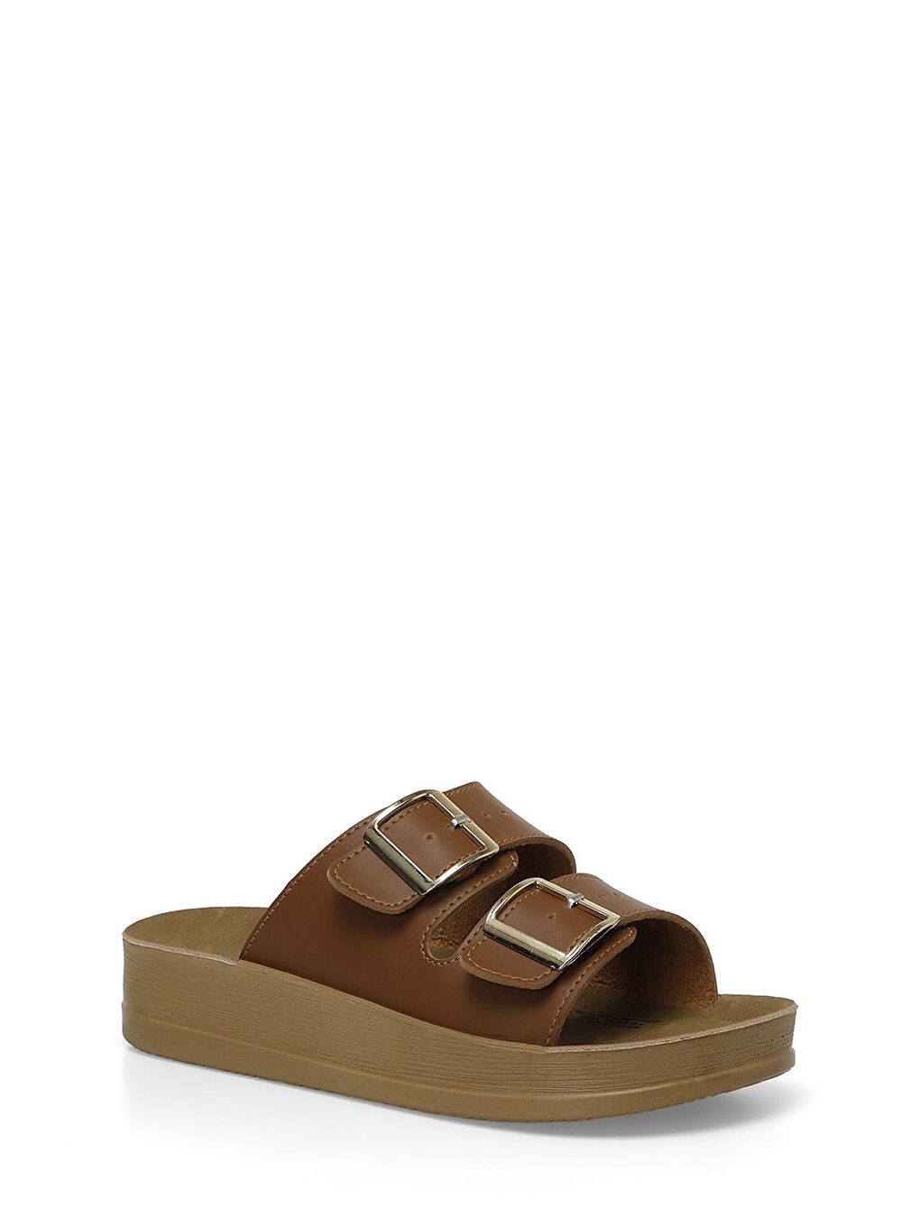 Kahverengi 405254.Z4FX Taba Kadın Terlik-1