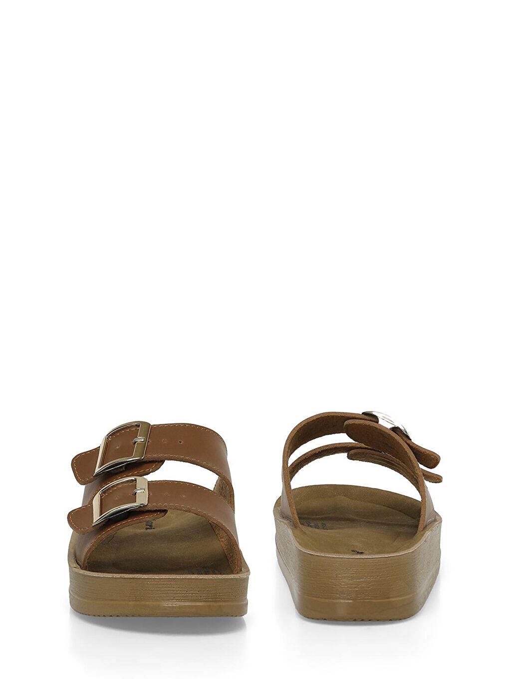 Kahverengi 405254.Z4FX Taba Kadın Terlik-4