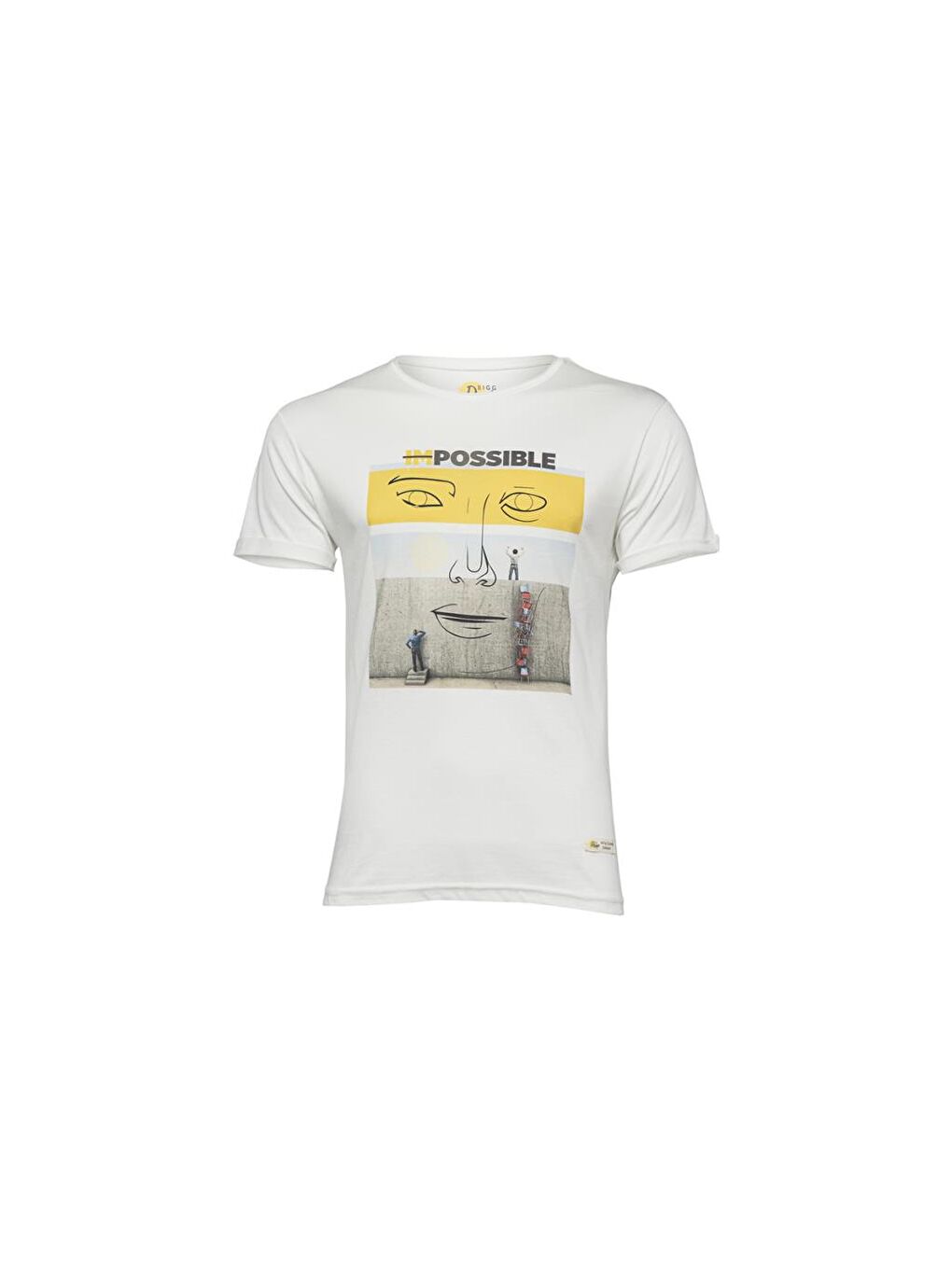 Beyaz Faces Possible Erkek T-Shirt-1