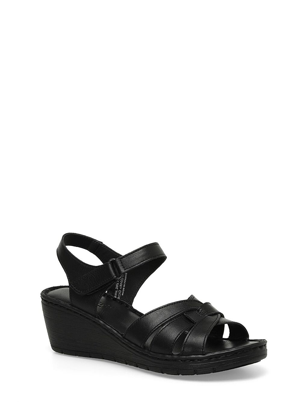 161886.Z4FX Siyah Kadın Comfort Sandalet-1