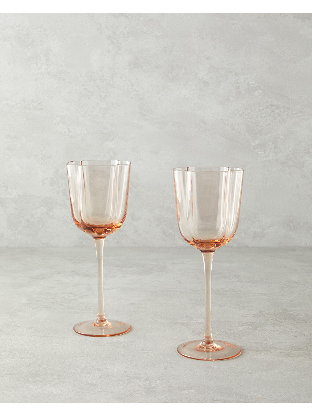 Pembe Reina Cam El Yapımı 2’li Kadeh Pudra