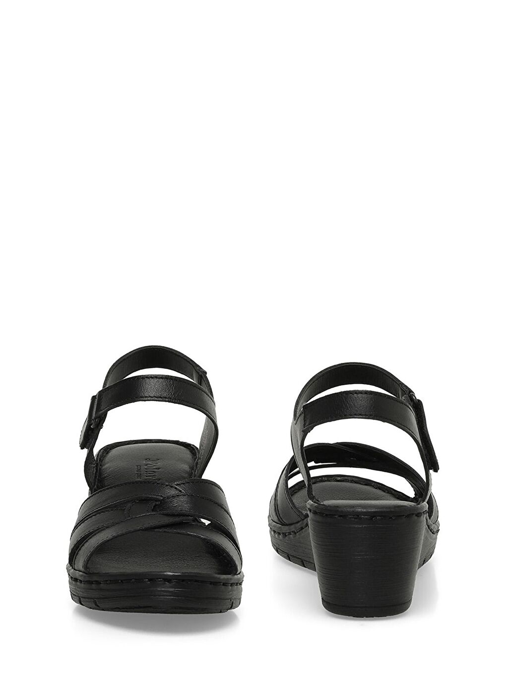 161886.Z4FX Siyah Kadın Comfort Sandalet-4