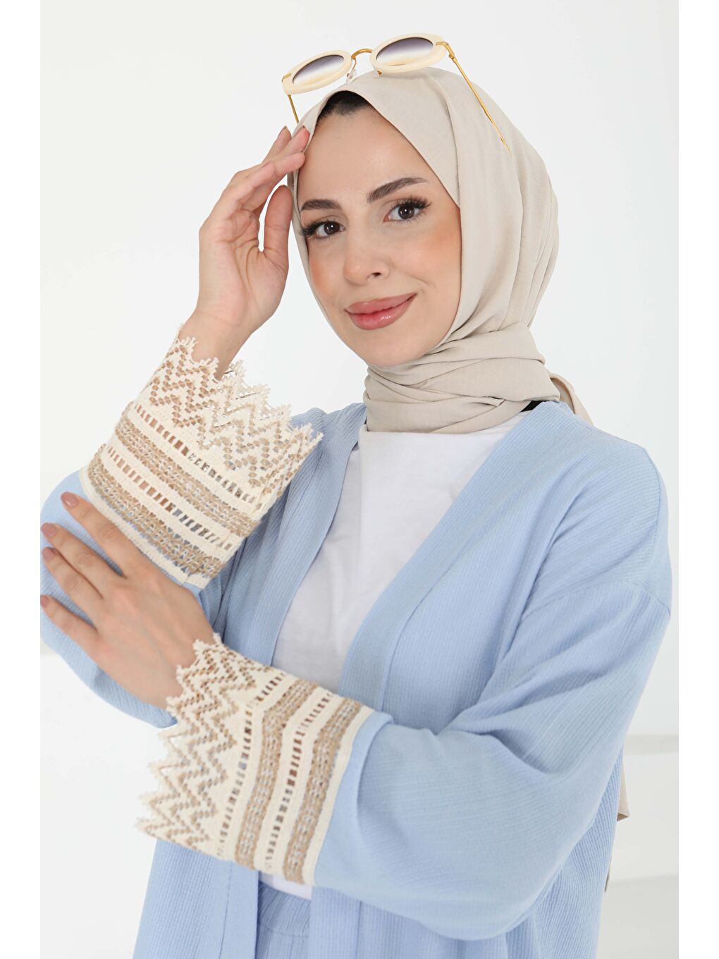 Kimono İkili Takım Bebe Mavi - 27242-5