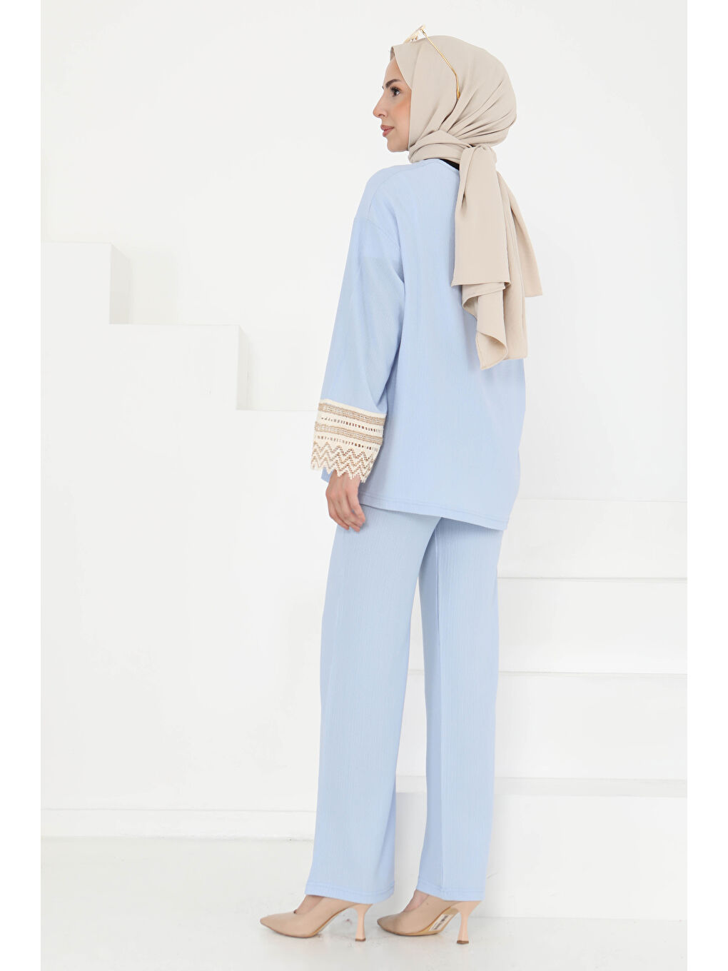 Kimono İkili Takım Bebe Mavi - 27242-6