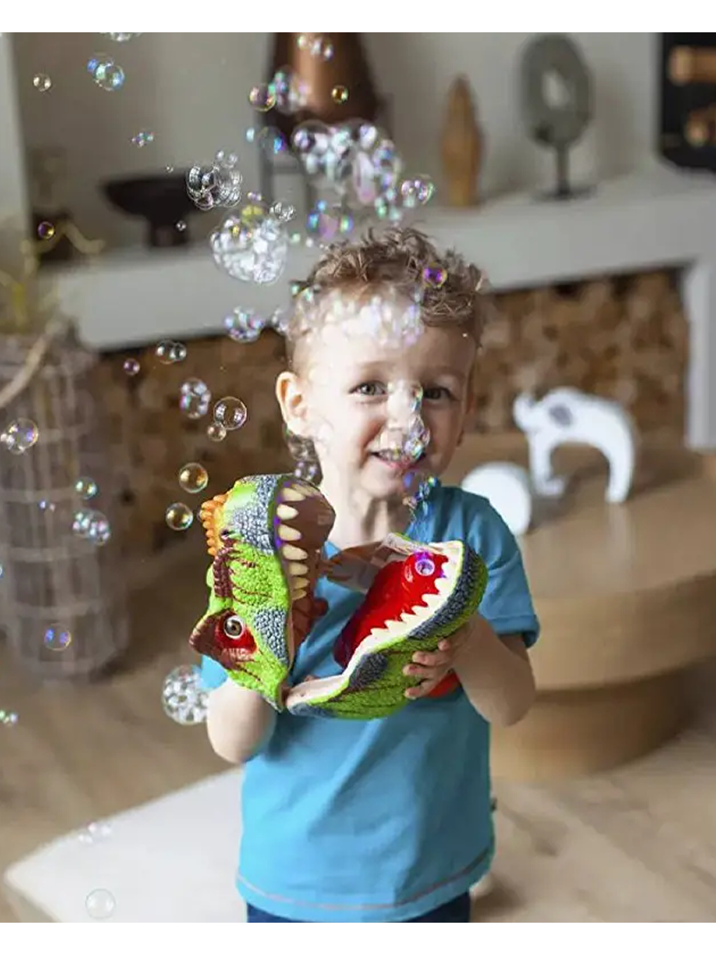 Dinozor Başlıklı Şarjlı Köpük Makinesi-1