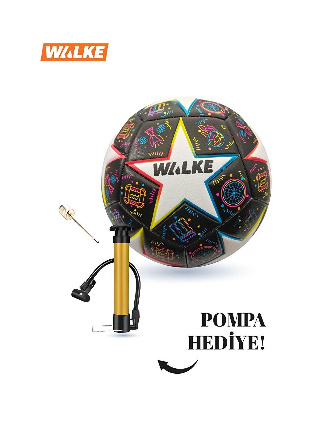 Karışık Premium Şampiyonlar Ligi Temalı 5 Numara Futbol Topu Pompa Hediyeli-2