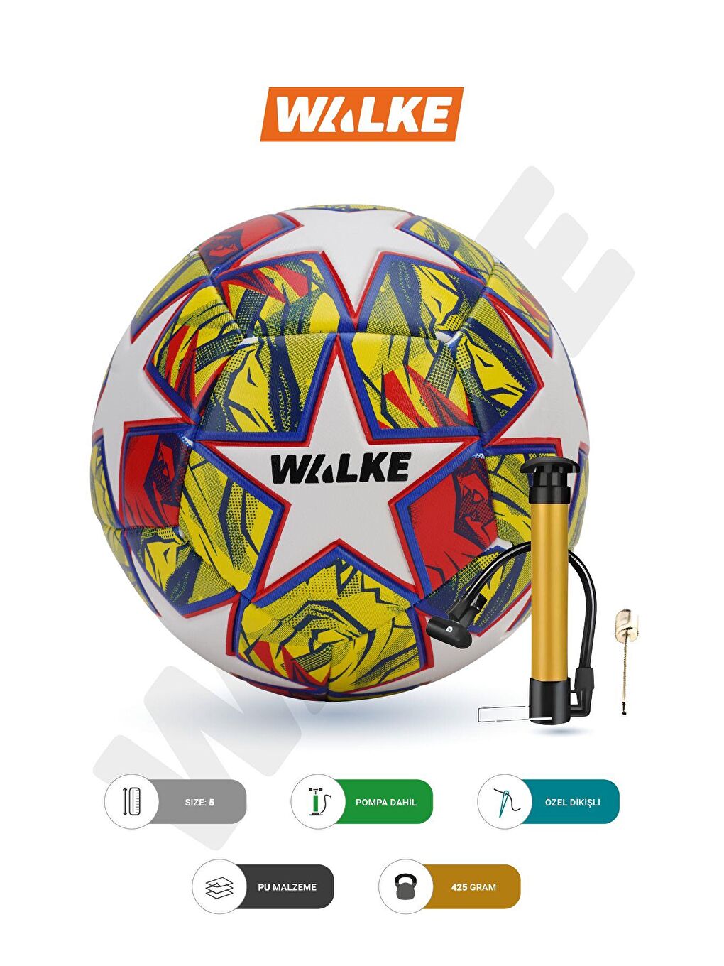 Karışık Premium Şampiyonlar Ligi Temalı 5 Numara Futbol Topu Pompa Hediyeli-1