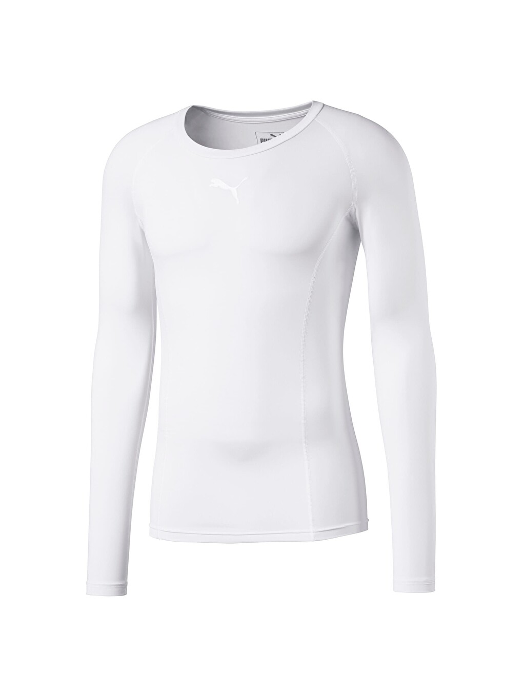 Beyaz LIGA Football Baselayer Erkek Uzun Kollu Tişört