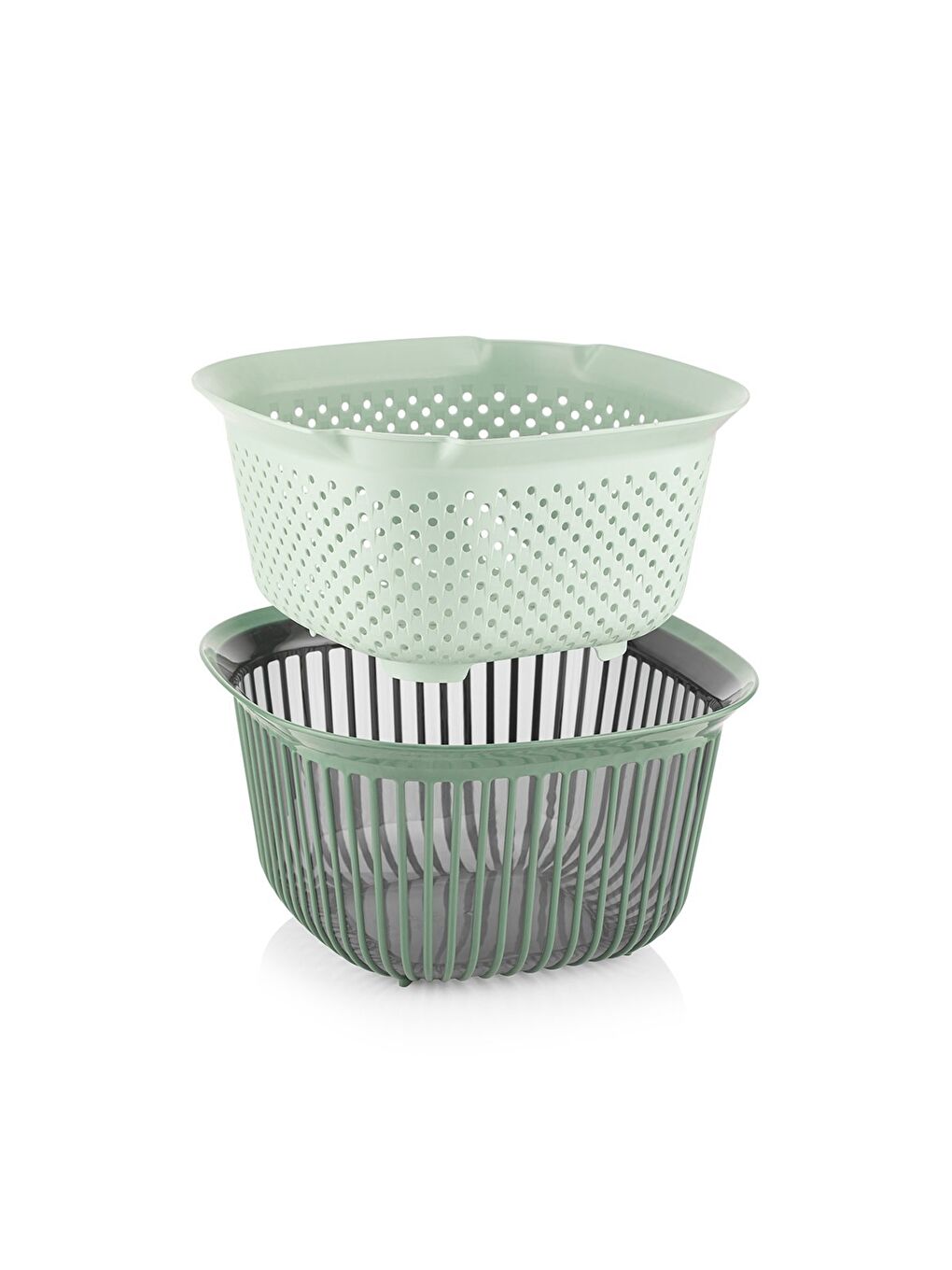 Karışık Qlüx İdeas Liny Süzgeçli Kase Yeşil 25cm 4000ml