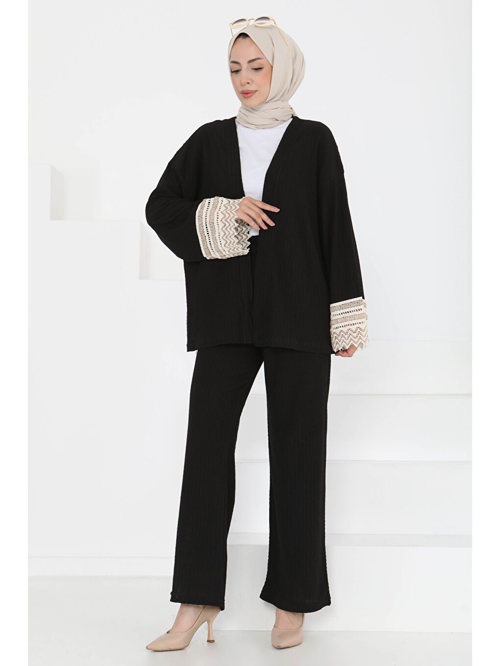 Kimono İkili Takım Siyah - 27242