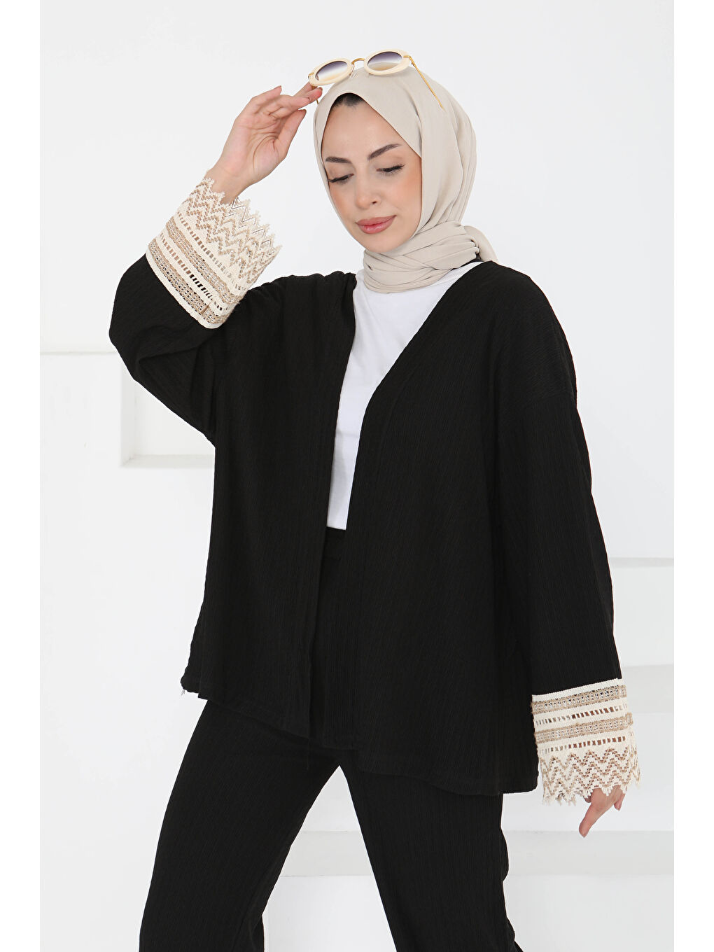 Kimono İkili Takım Siyah - 27242-2