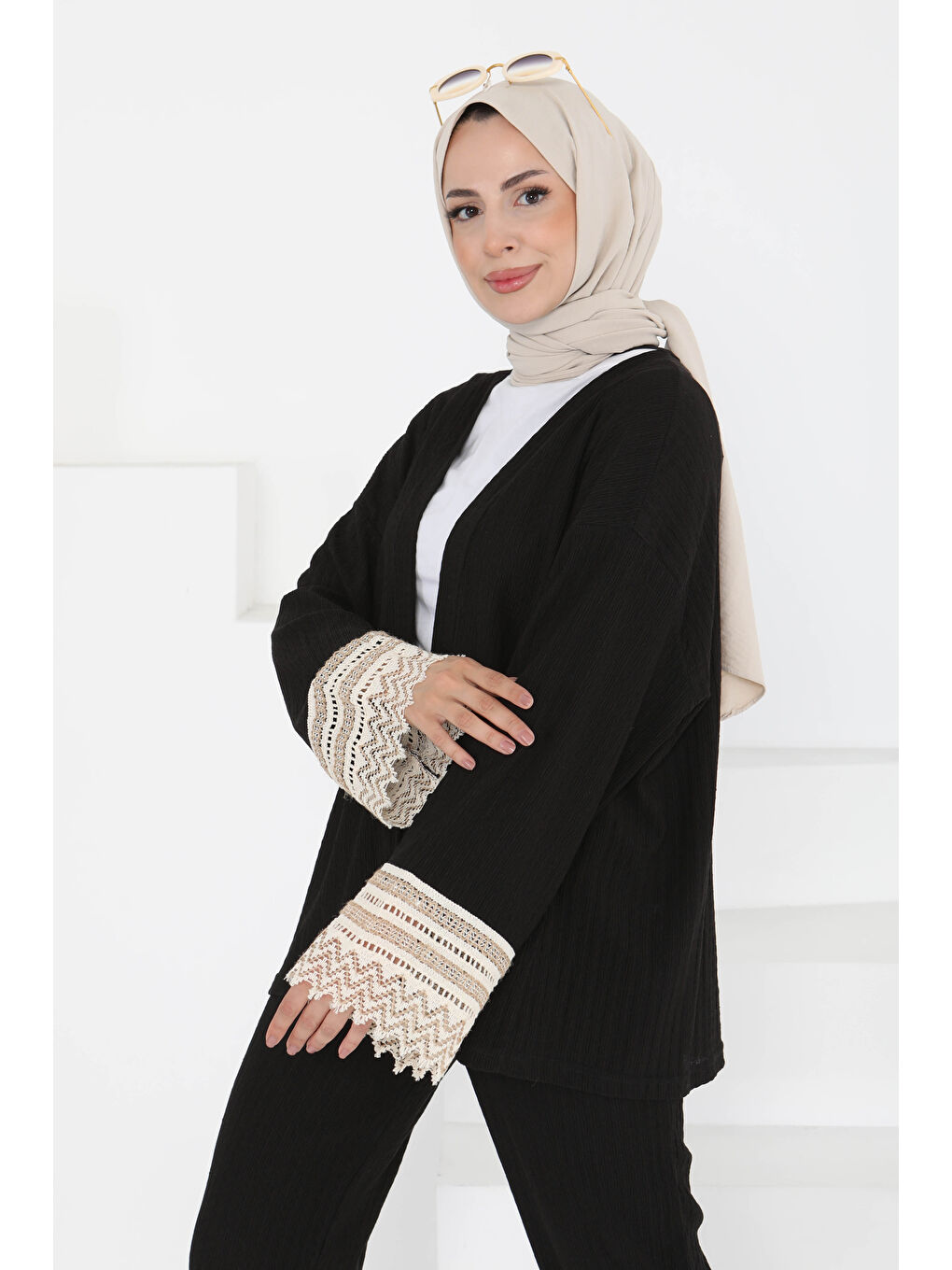 Kimono İkili Takım Siyah - 27242-4