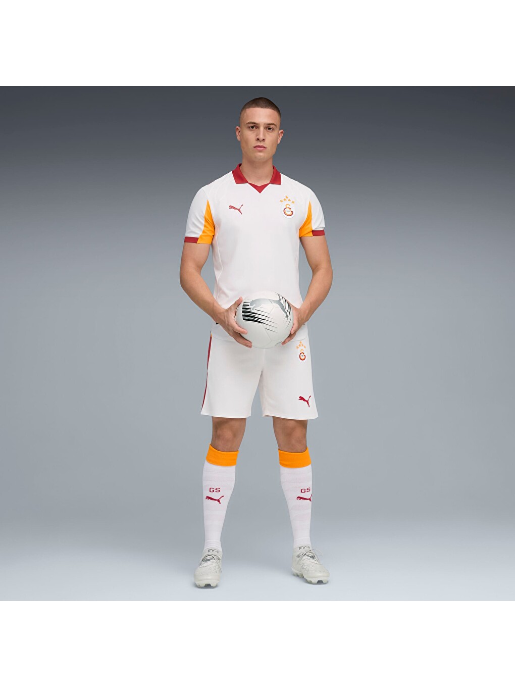 Beyaz GALATASARAY 25/26 Erkek Futbol Şortu-3