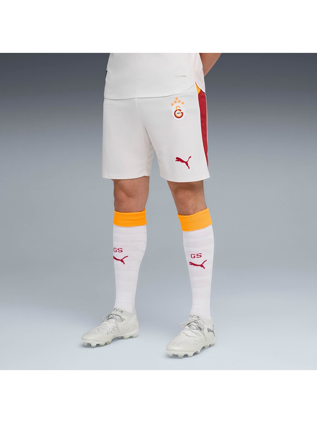 Beyaz GALATASARAY 25/26 Erkek Futbol Şortu-6