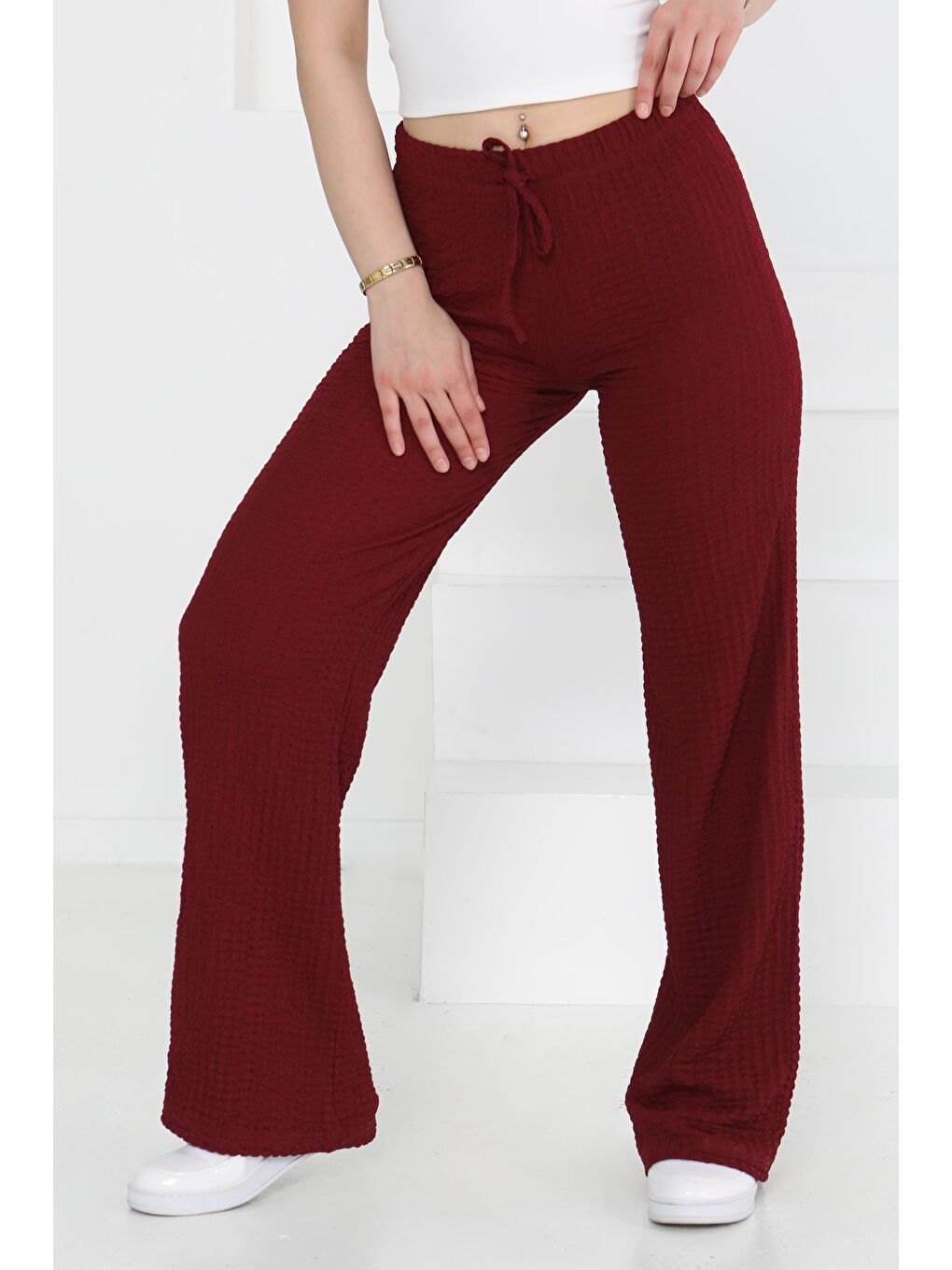 Salaş Pantolon Bordo - 27276-1