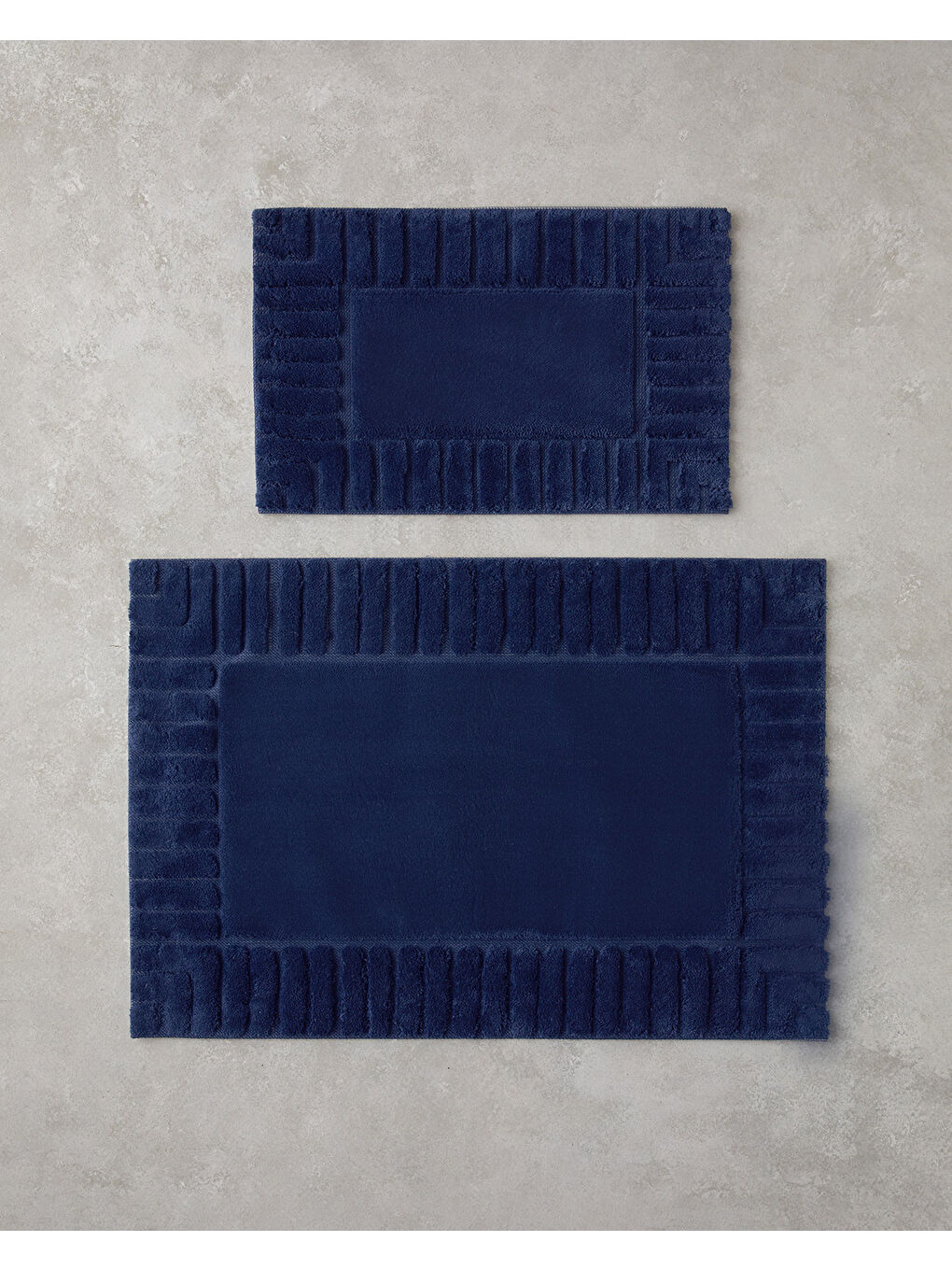 Pearly Pamuklu Banyo Paspası Seti Lacivert