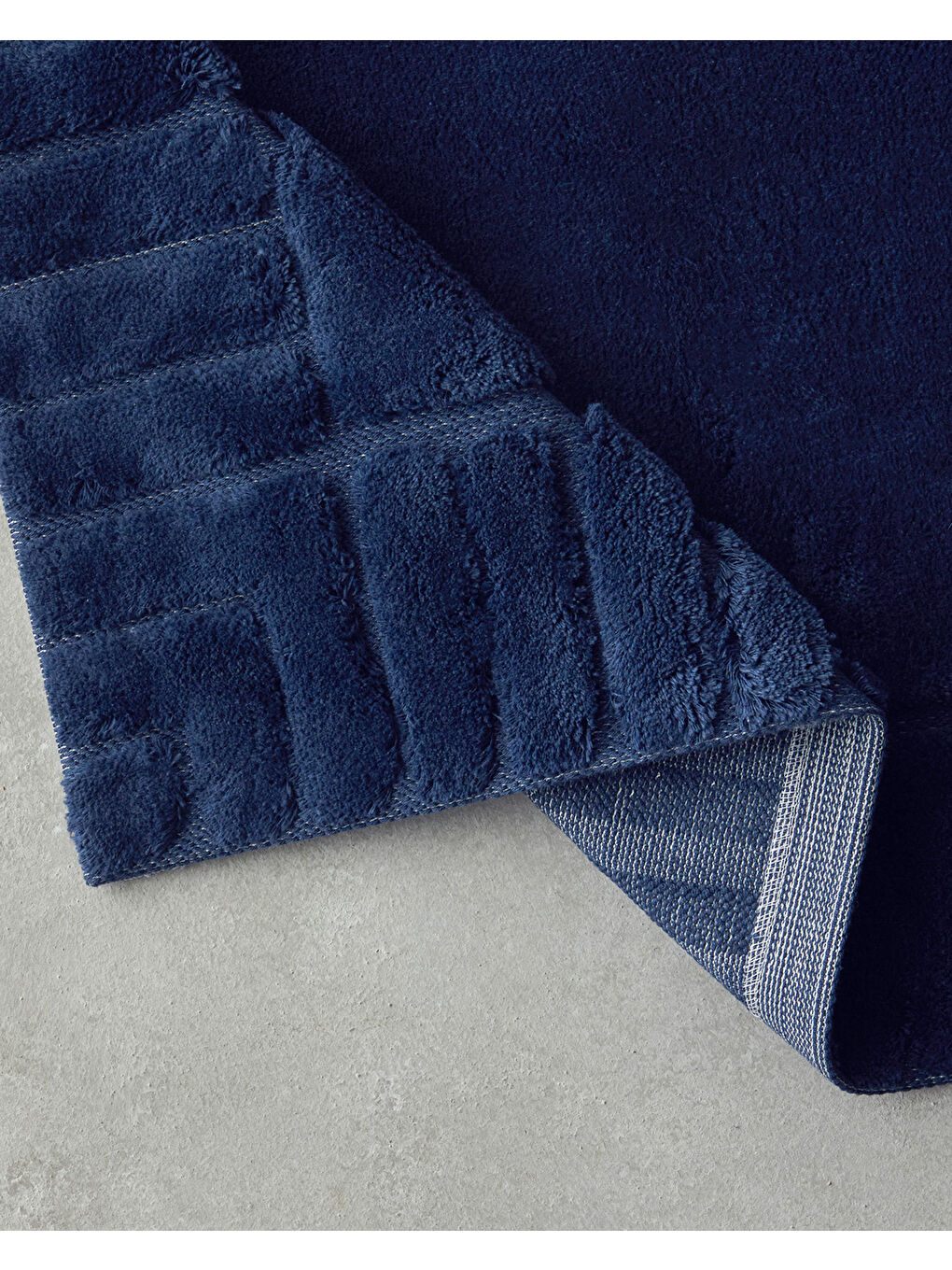 Pearly Pamuklu Banyo Paspası Seti Lacivert-1