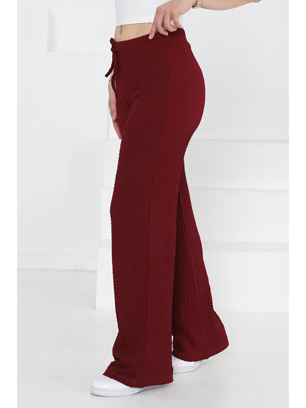 Salaş Pantolon Bordo - 27276-2