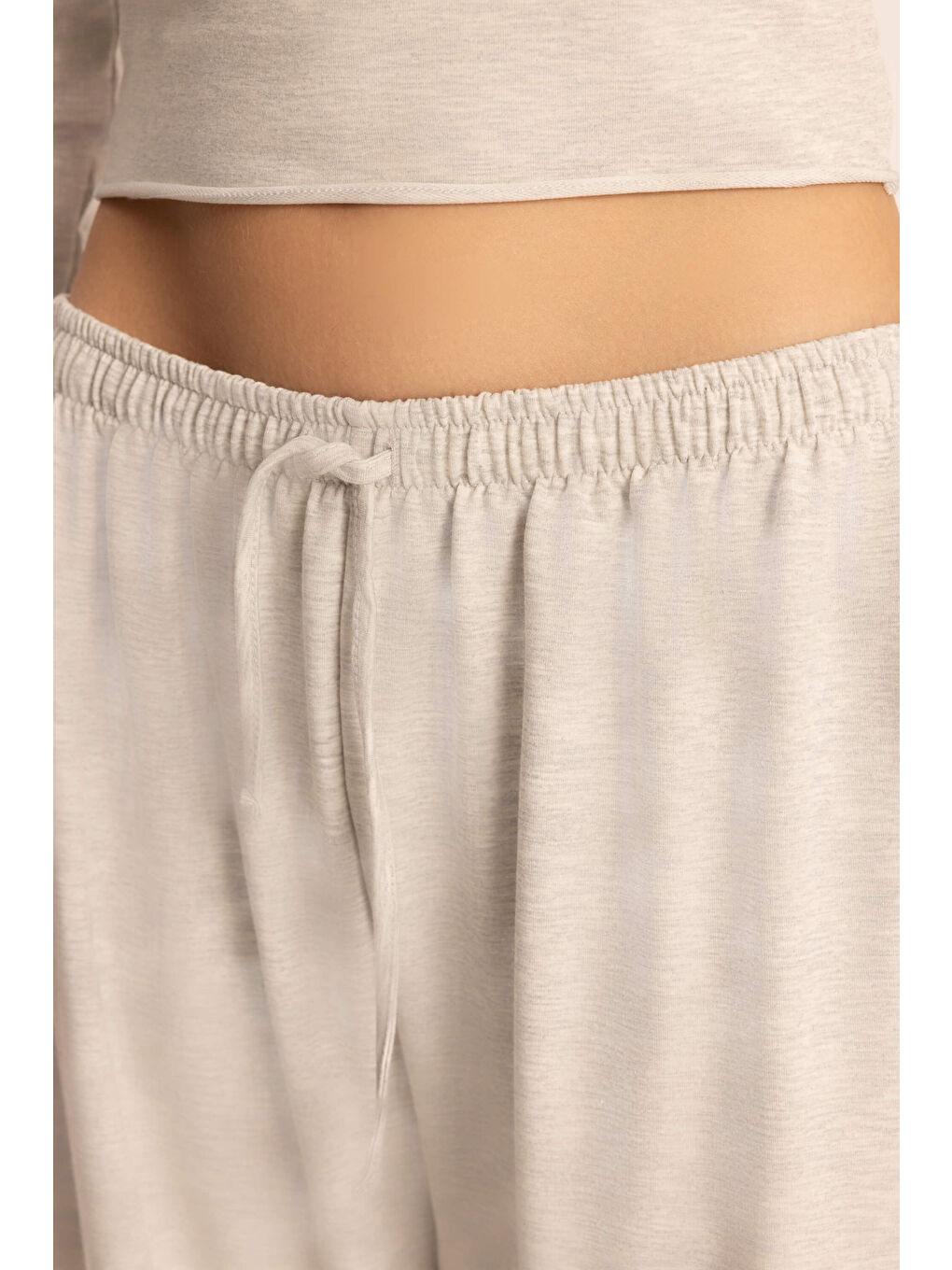 Beyaz Tuara Basic Karmelanj Eşofman Takımı-7