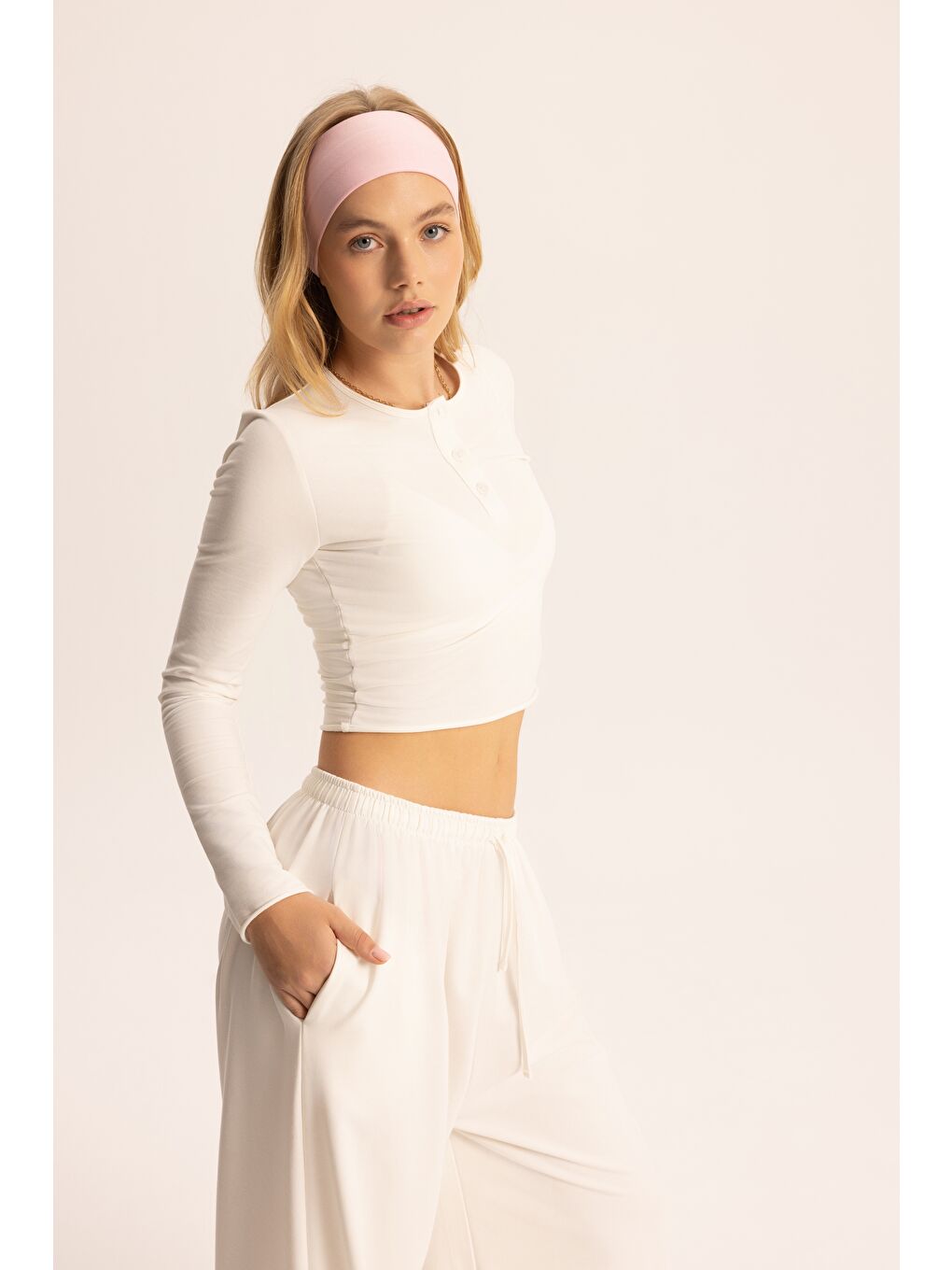 Tuara Basic Ekru Eşofman Takımı-3