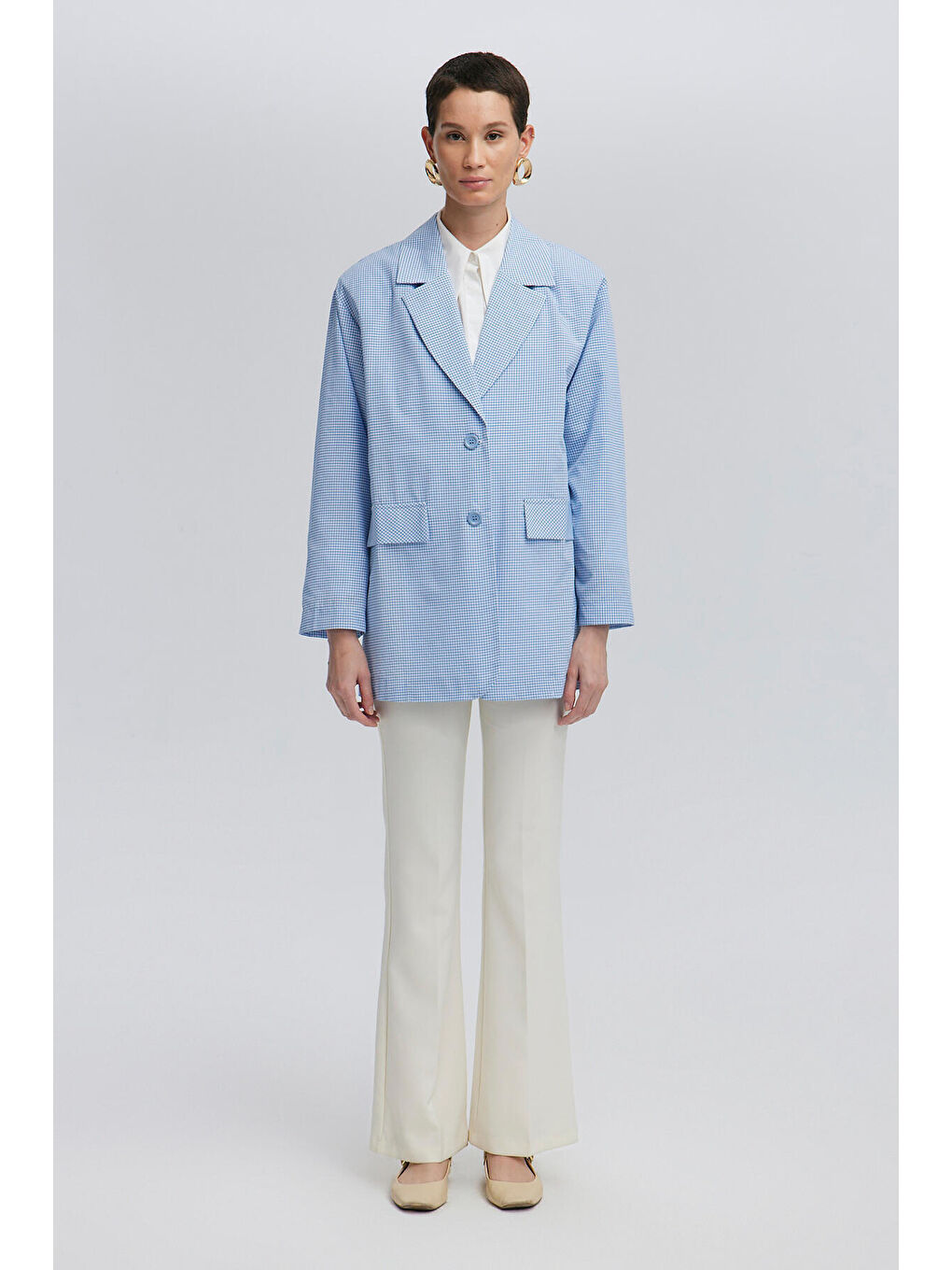 Mavi Pötikare Blazer Ceket