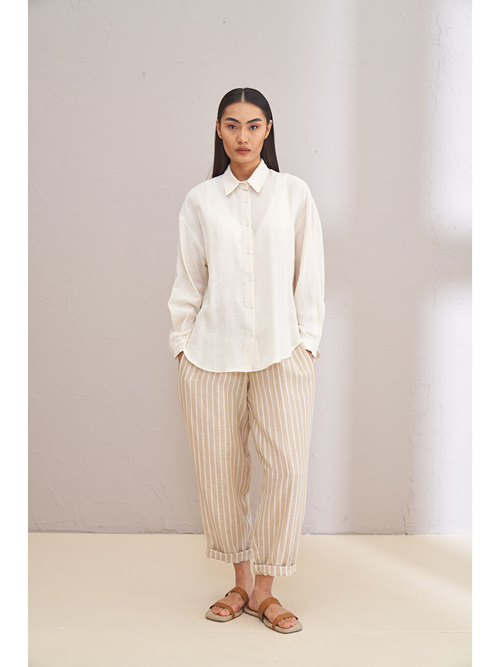 Ekru VELOCE EKRU GÖMLEK 1139