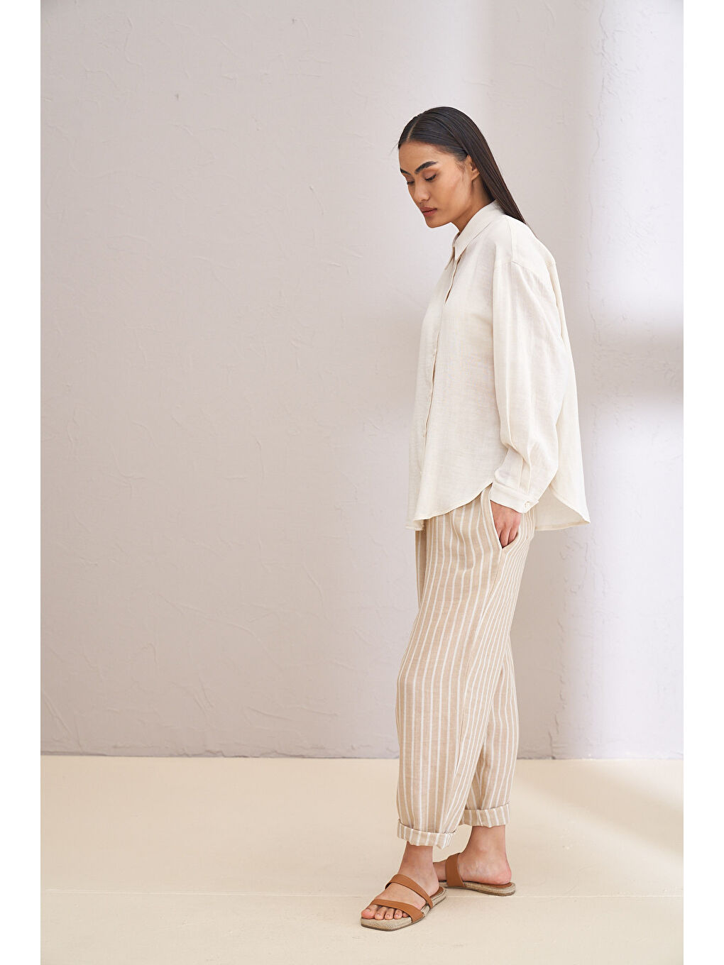 Ekru VELOCE EKRU GÖMLEK 1139-3