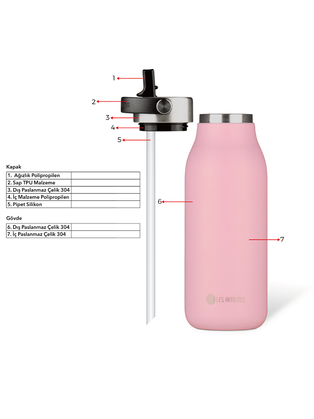 Siyah Isı Yalıtımlı Çelik Termos 1000ml Black Pearl-1