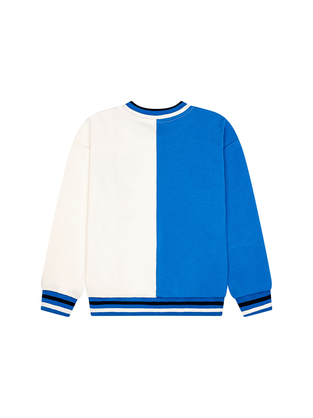 Mavi Kaykay Baskılı Renk Bloklu Sweatshirt-3