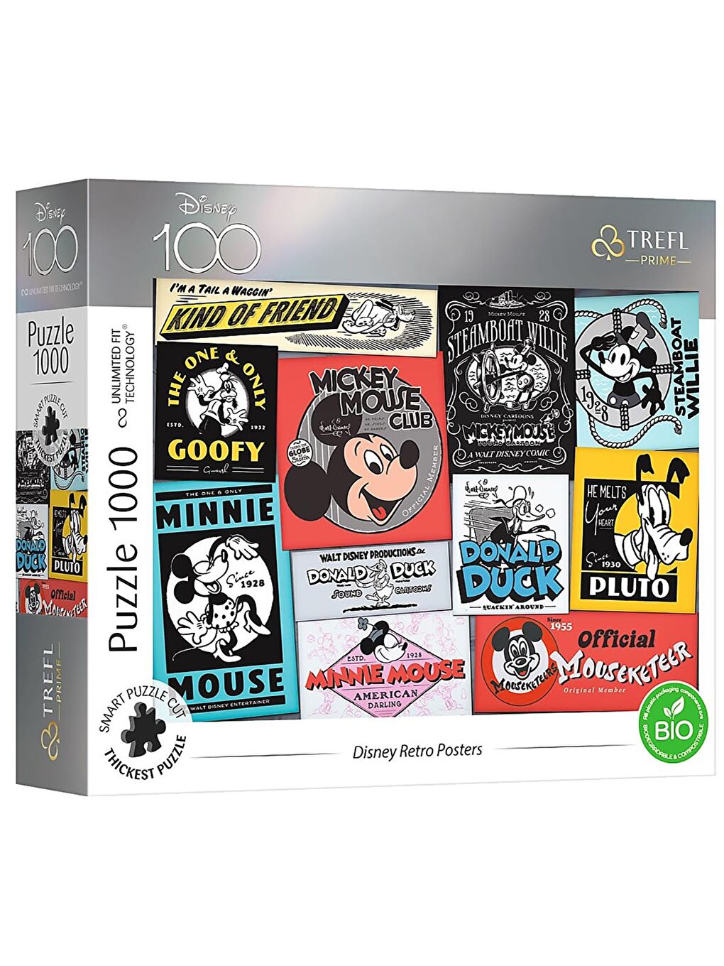 Oyuncak Trefl 1000 Parça Puzzle Disney Retro Poster (68,3x48cm) - Standart Standart-1