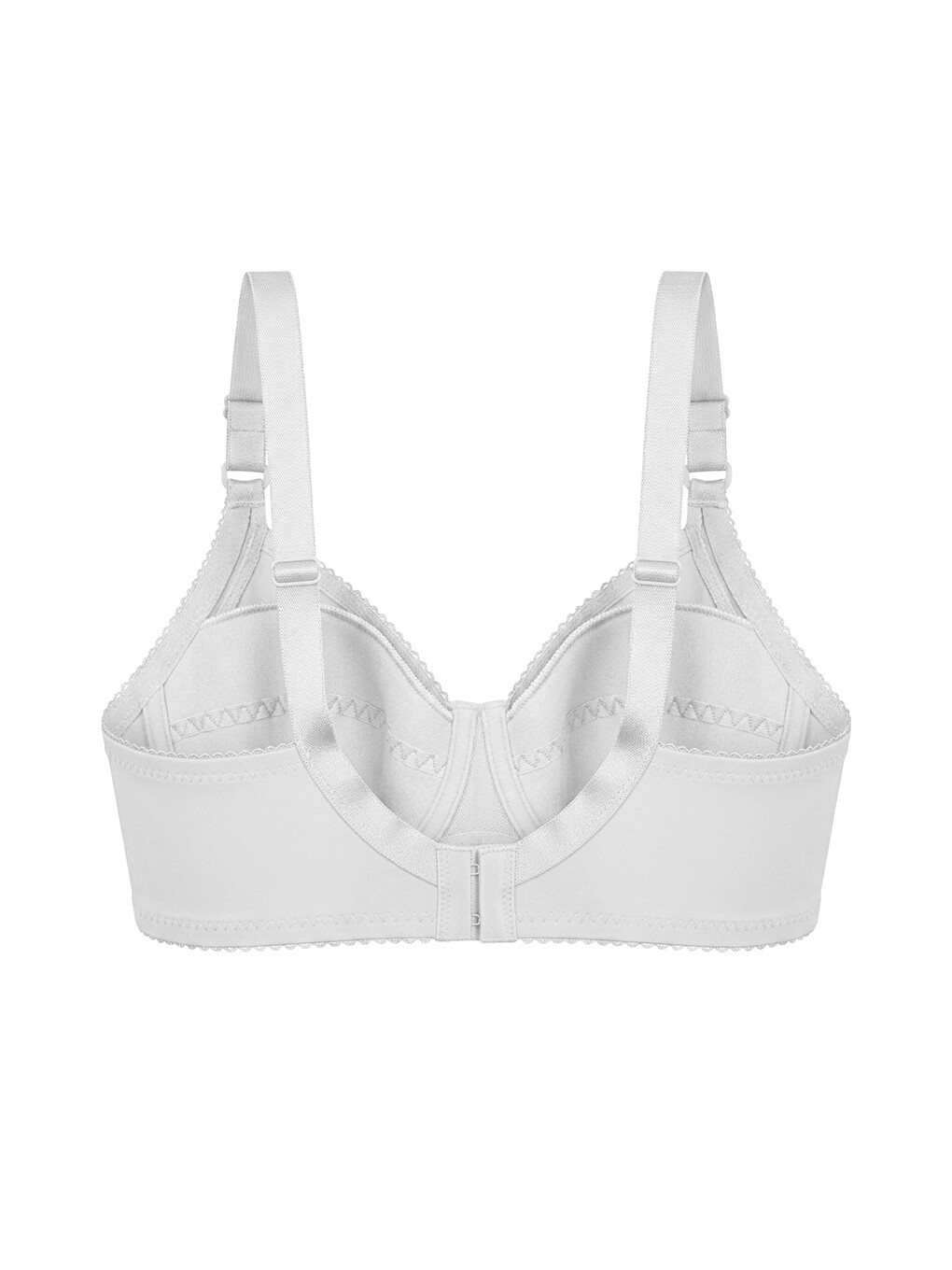 Bra - Novia | Beyaz Büyük Beden Micro Balenli Minimizer Ayarlanabilir Askılı Kadın Sütyen-1