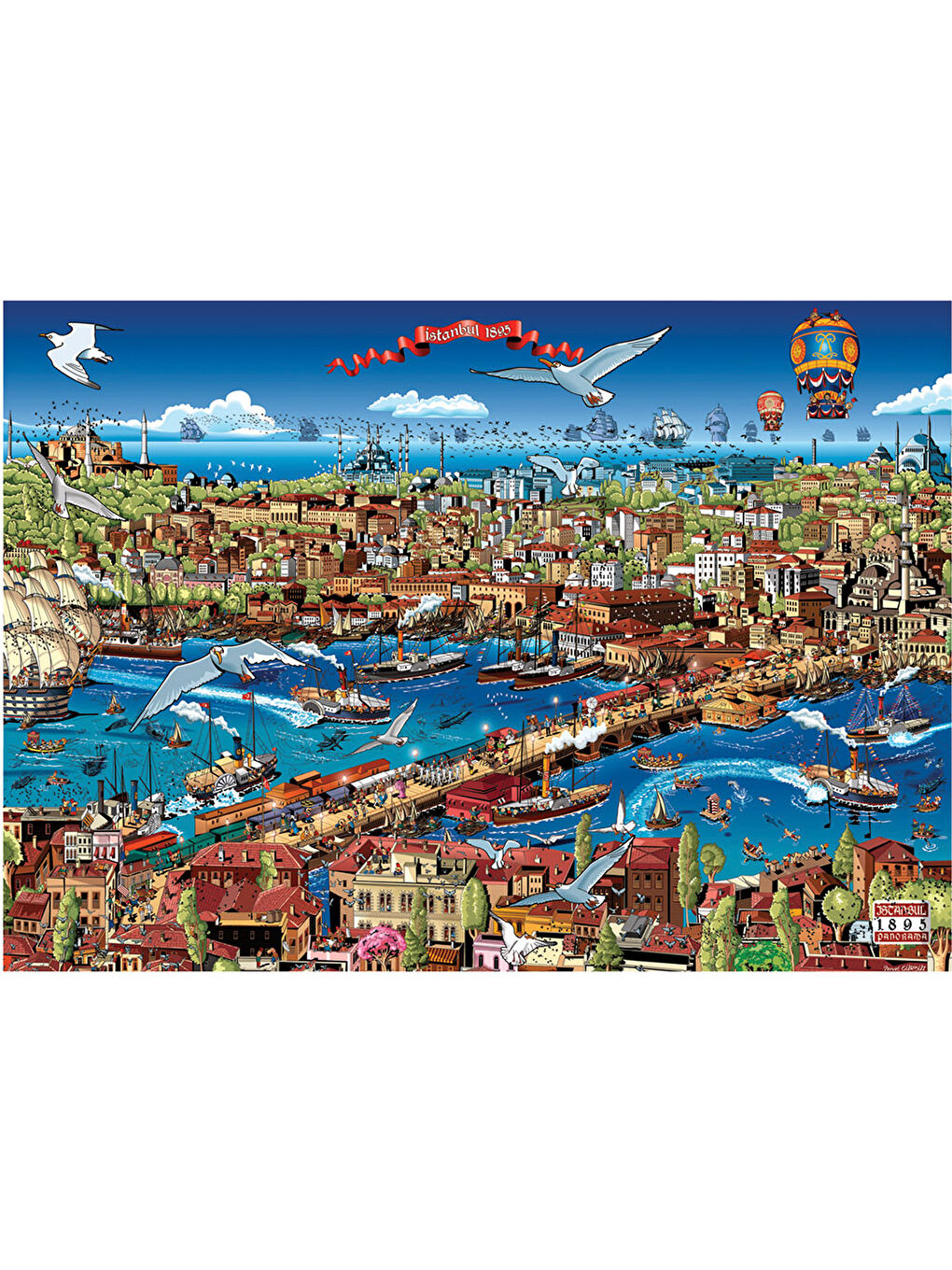 Anatolian Renksiz Puzzle 3000 Parça Istanbul 1895 4921 - 1