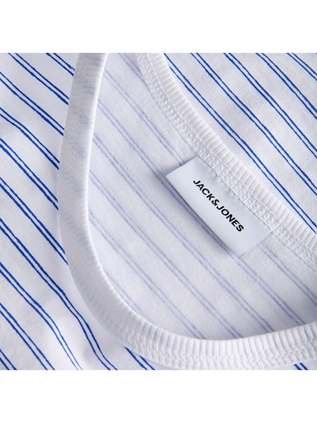 Devin Daytona Striped Erkek Beyaz Tişört-3