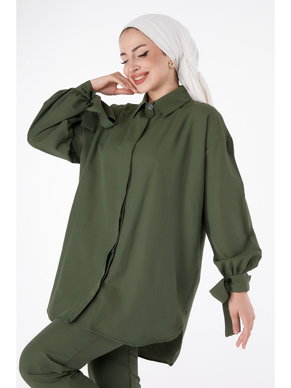 Kol Detaylı İkili Takım Haki - 27085