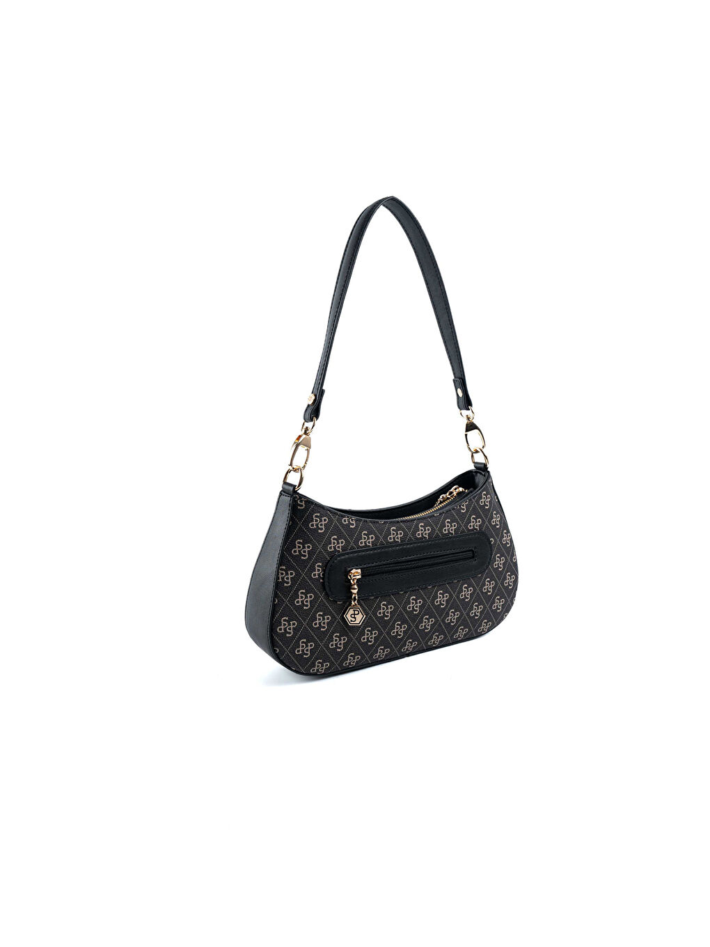 Gri Kadın Çapraz Çanta 1251-47931 SILVER POLO ÇAPRAZ BAYAN ÇANTASI M178 FÜME-MAT SİYAH-3