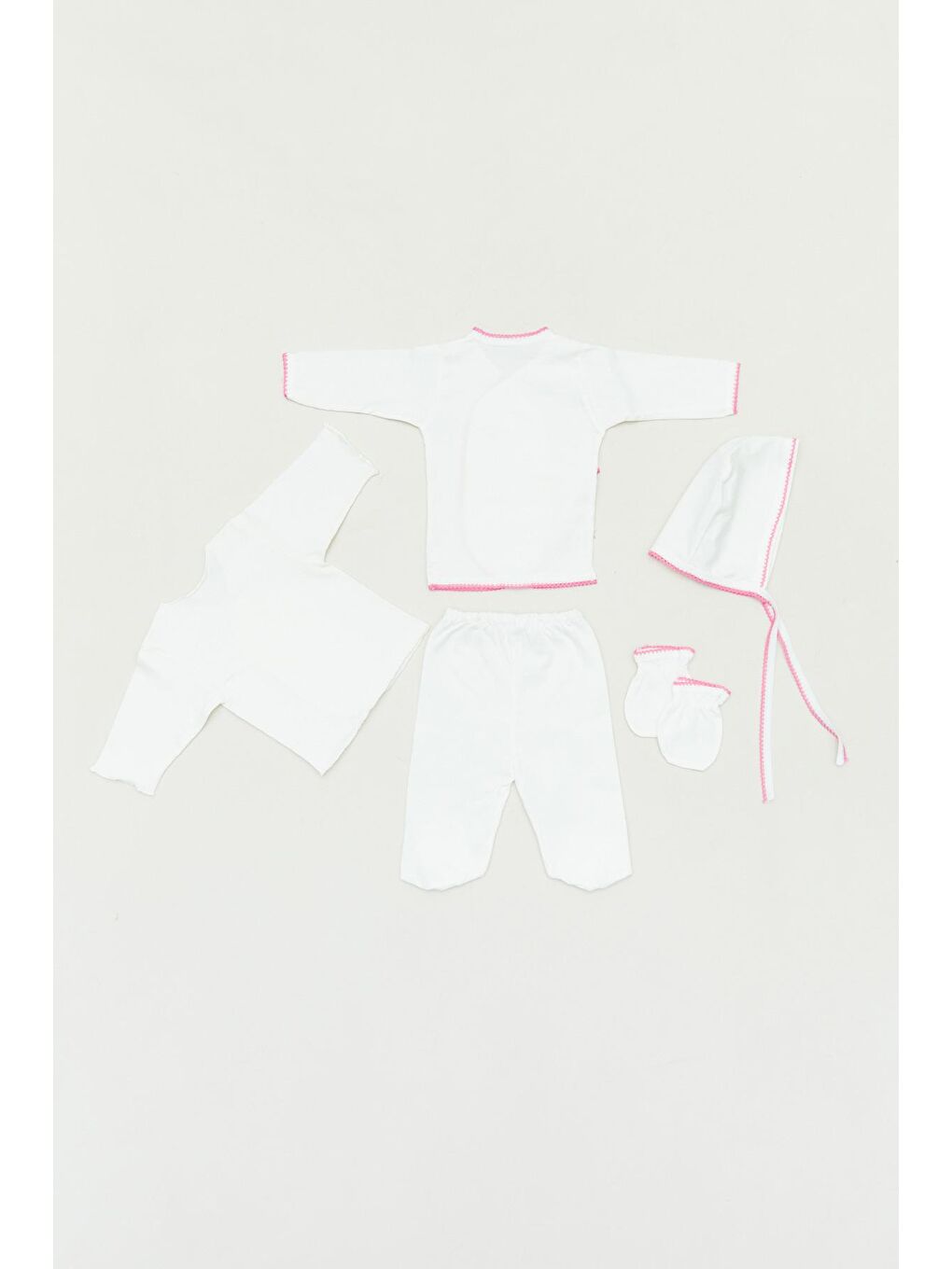Ekru Baskılı 5'li Kız Çocuk Takım-2