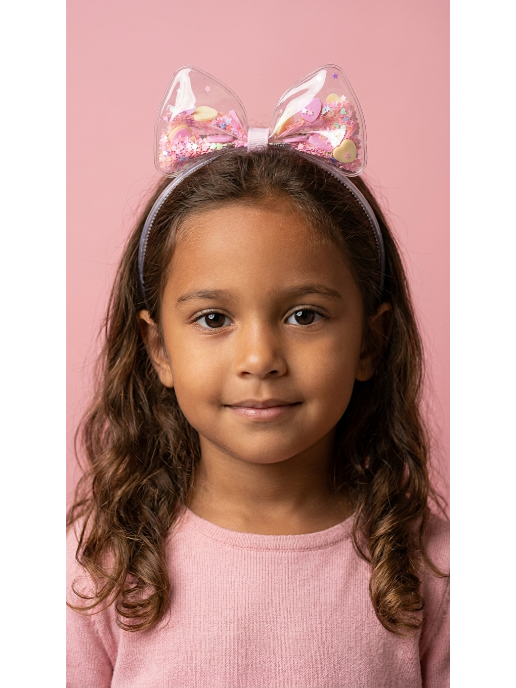 Fiyonk Detaylı Açık Pembe Çocuk Taç