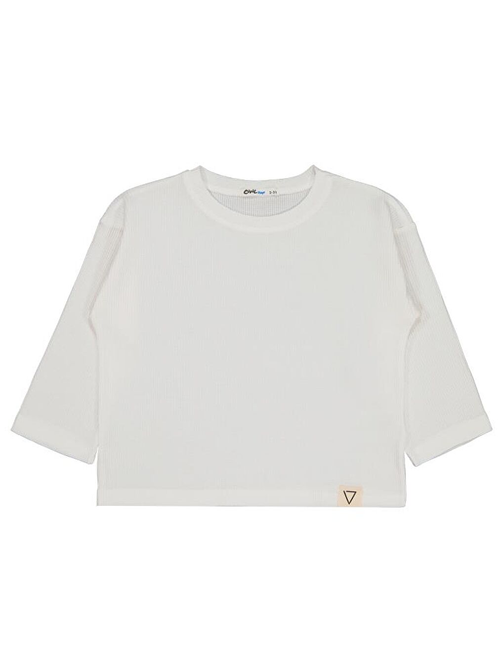 Boys Basic 2-5 Yaş Sweatshirt - Ekru4-5 Yaş