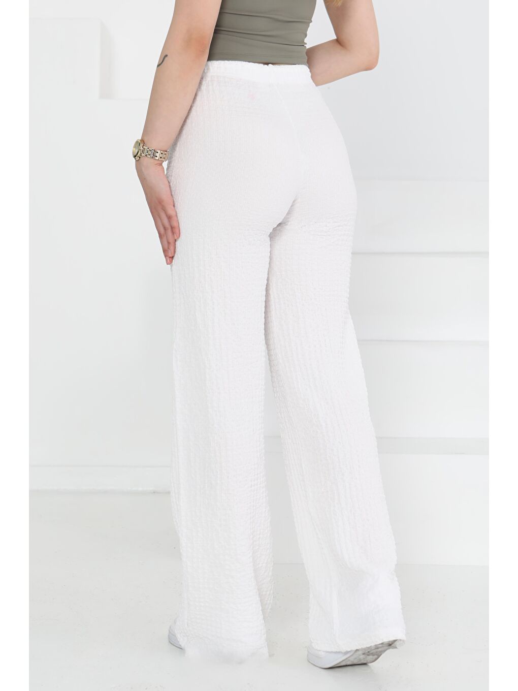 Salaş Pantolon Beyaz - 27276-3