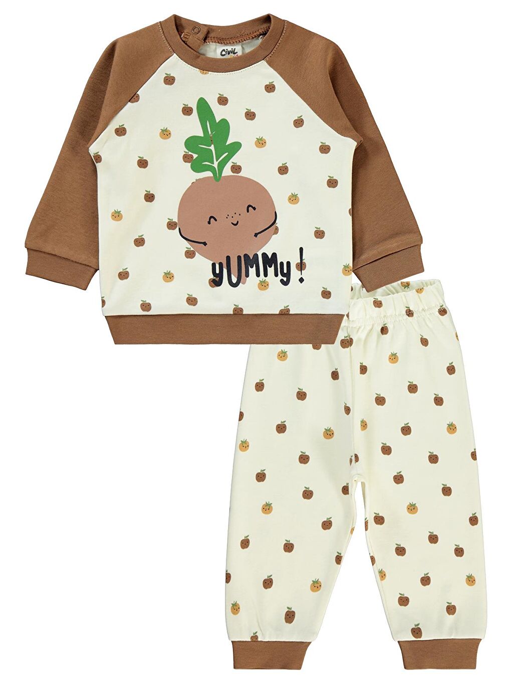 Kahverengi Baby Bebek Takım 6-18 Ay Kahve