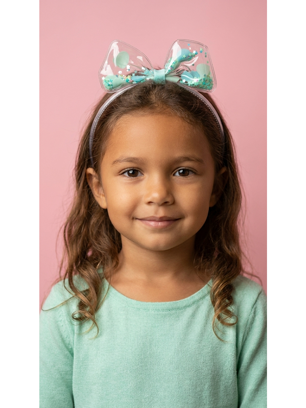 Fiyonk Detaylı Yeşil Çocuk Taç