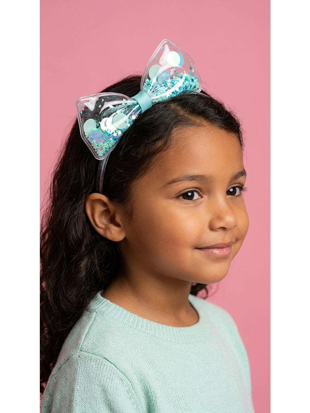 Fiyonk Detaylı Yeşil Çocuk Taç-1