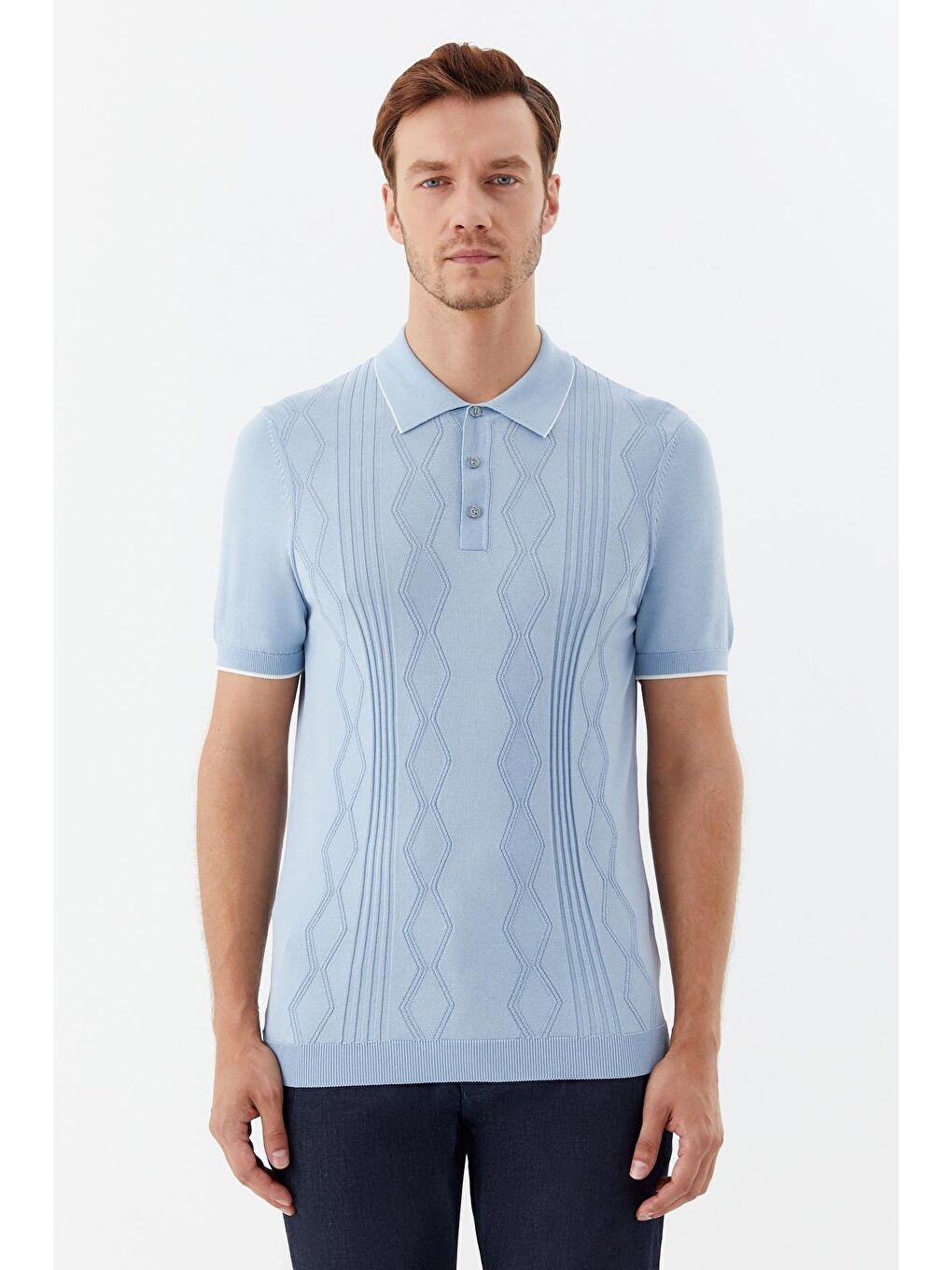 Mavi Regular Fit Triko Polo Yaka Tişört