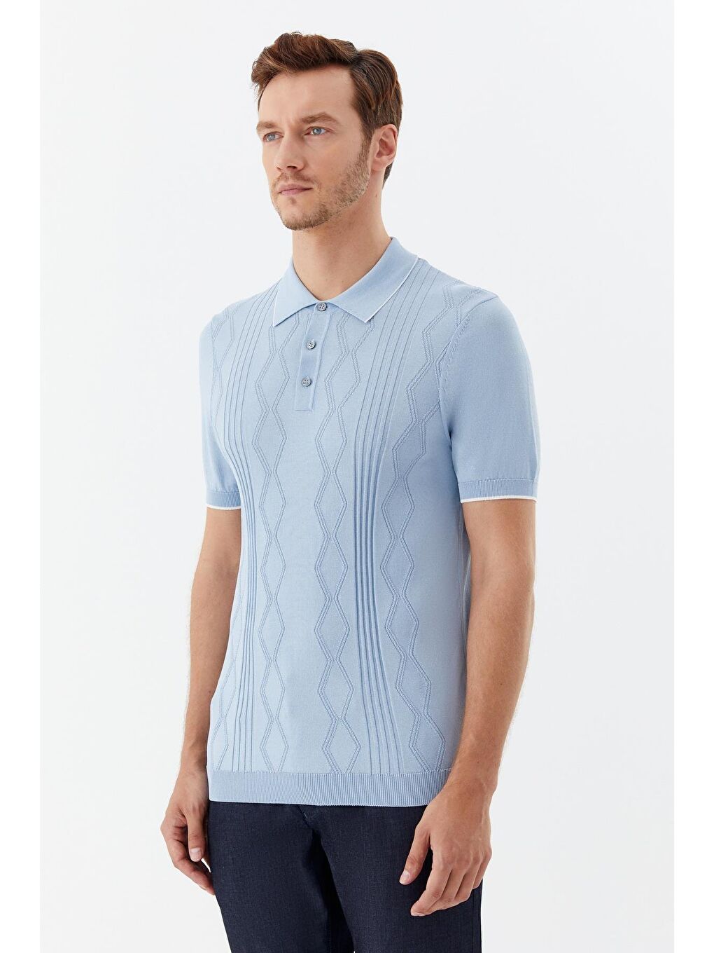 Mavi Regular Fit Triko Polo Yaka Tişört-1