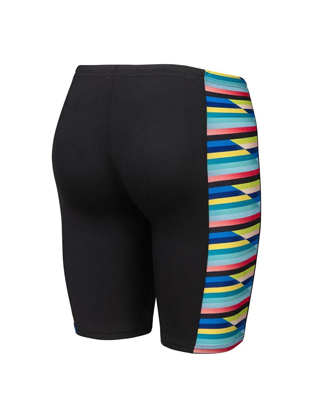 Racing Stripe Swim Jammer Çocuk Siyah Yüzücü Mayosu 009012550-1